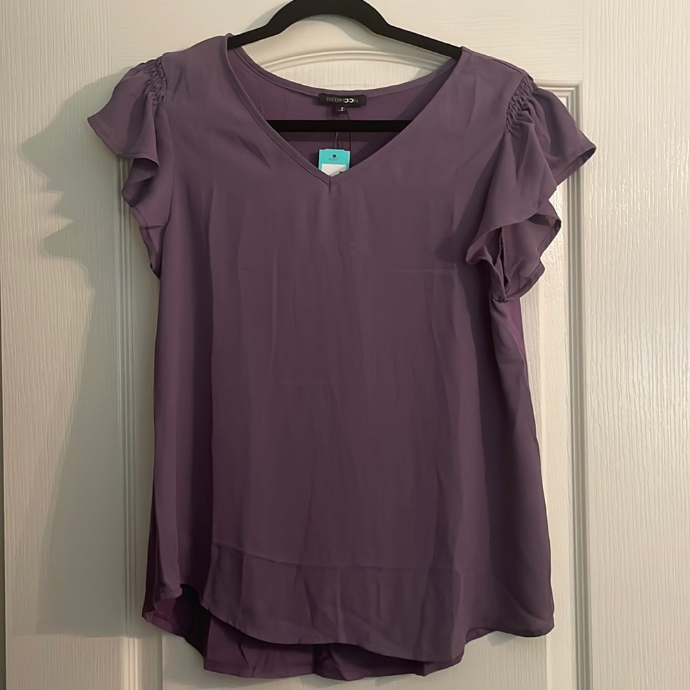 Papermoon Emani Flutter Sleeve blouse